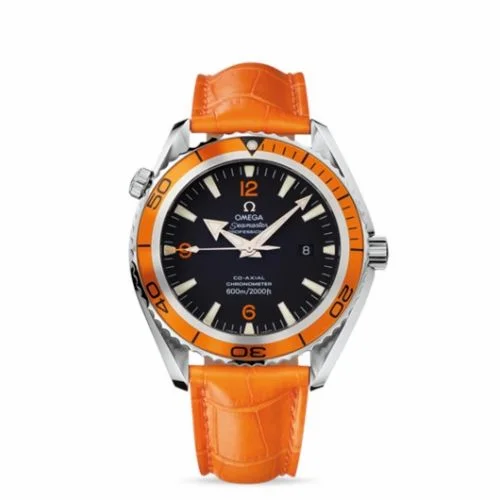 Omega Seamaster Planet Ocean 600M Co-Axial 45.5 Stainless Steel / Orange / Alligator 2908.50.38 (29085038)